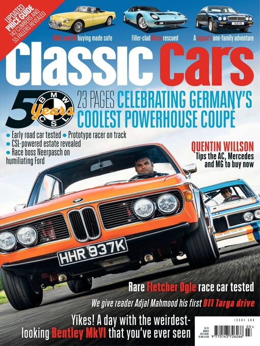Cover image for Classic Cars: Mar 01 2022